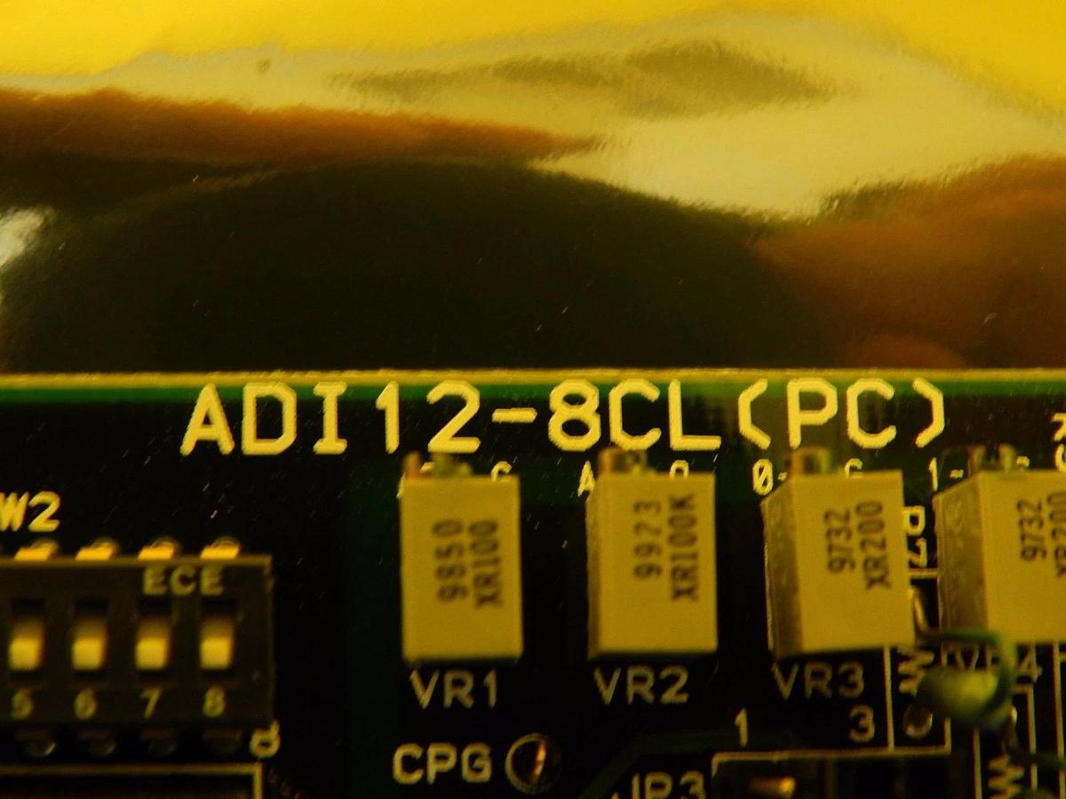 Used Contec ADI12-8CL(PC) Isolated 8 Channel Analog to Digital PCB Card 9858B Used
