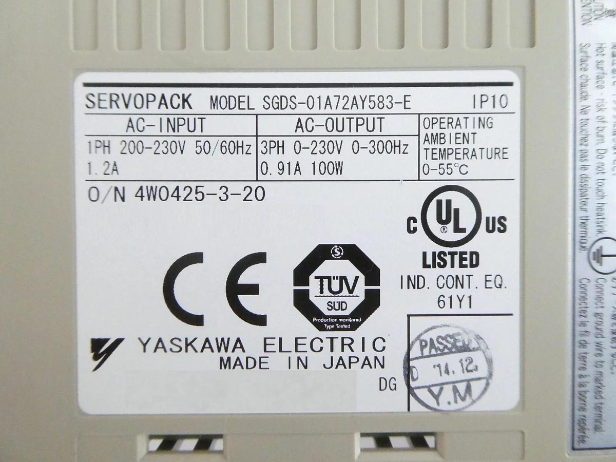 Used Yaskawa Electric SERVOPACK Servo Driver Assembly Reseller Lot of 8 Working