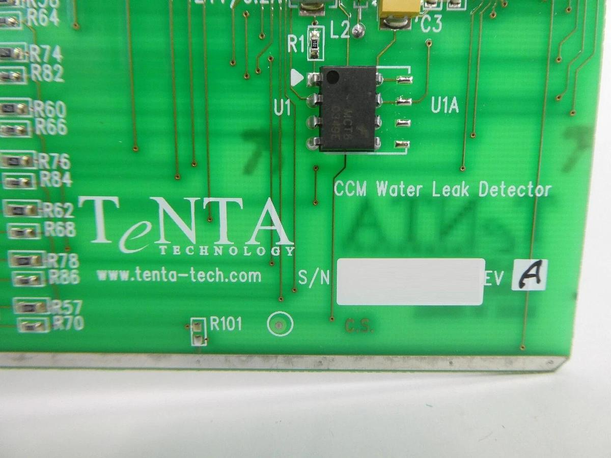 Used TeNTA AS00021-02 CCM Water Leak Detector PCB Card AMAT 0190-02076 MKS Working