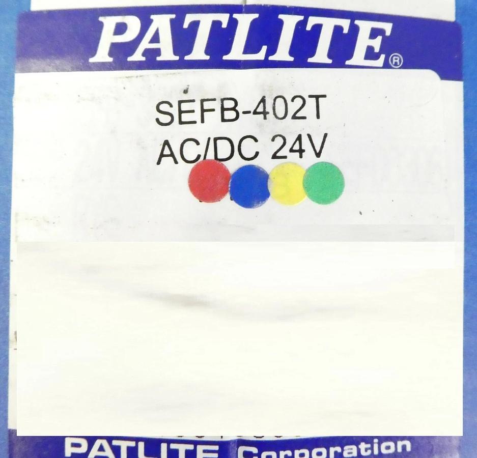 Patlite SEFB-402T 4-Color Light Tower Mattson 542-12046-00 Reseller Lot of 3 New