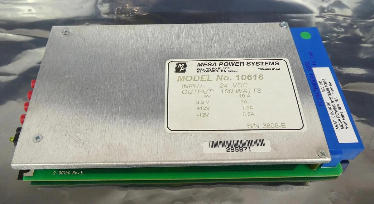 Used Mesa Power Systems 10616 Power Supply 100W PCB AMAT 0190-07906 Working Spare