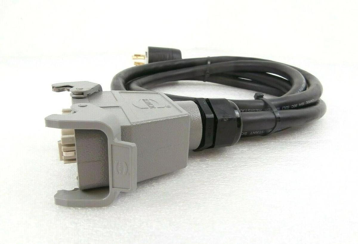 Used Edwards E21909516 iQDP Power Plug with 9 Foot Cable 2.7M iQDP40 iQDP80 Working