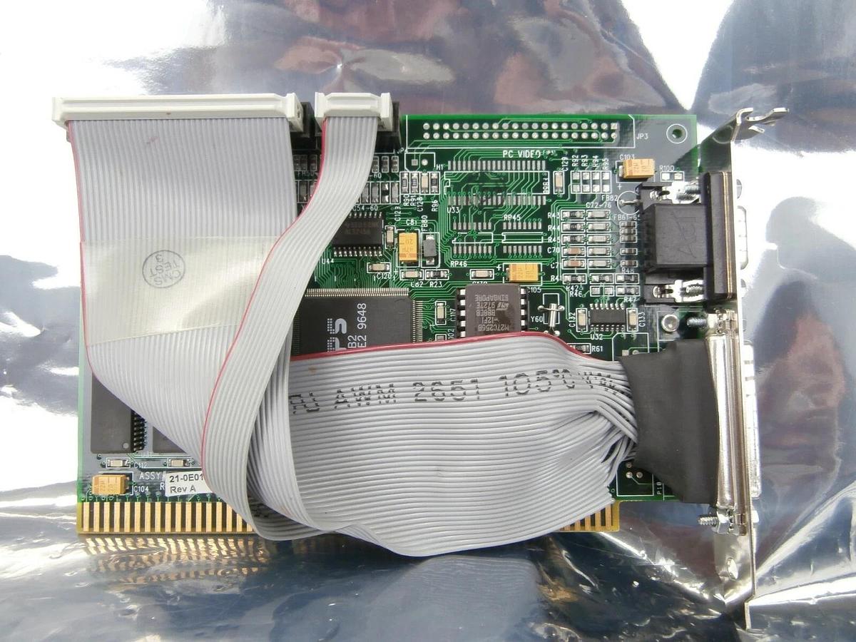 Used Dolch Computer Systems 21-0E01-0030 ISA Video PCB Card 22-1001-0150 SVG 90S Used