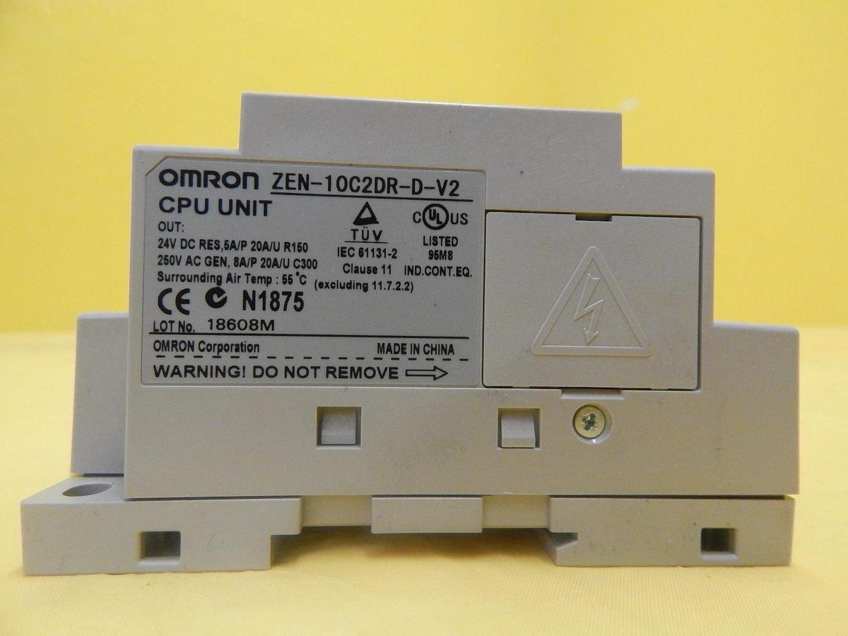 Used Omron ZEN-10C2DR-D-V2 PLC CPU Unit Lot of 2 TEL Tokyo Electron PR300Z Used