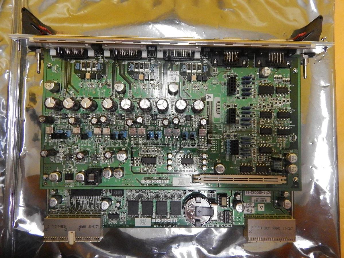 Used TEL Tokyo Electron E244-000053-11 CPU VME PCB Card E2B023/ECU T-3044SS Used