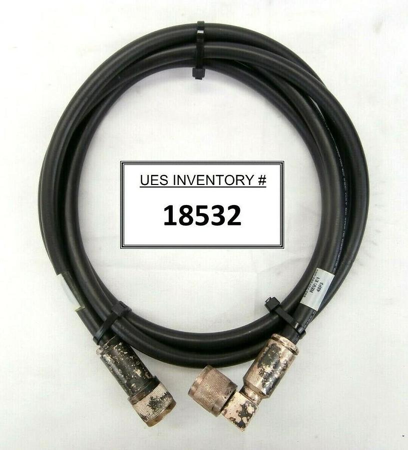 Used Lam Research 853-707092-003 RF Cable 7.5 Foot FPD Continuum Working Spare
