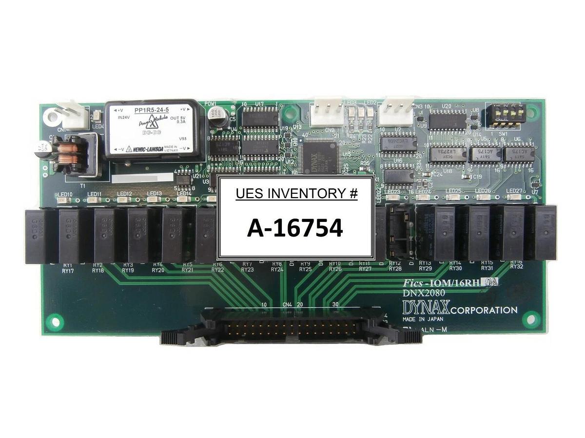 Used Dynax DNX2080 Terminal Relay Board PCB Fics-IOM/16RH0A TEL T-3044SS Working