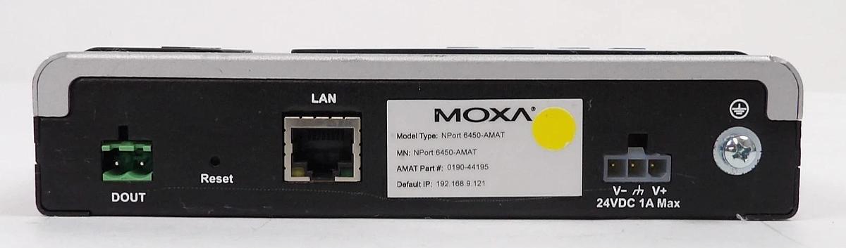 Used Moxa 3093062000001 Secure Device Server NPort 6450-AMAT 0190-44195 Lot of 5