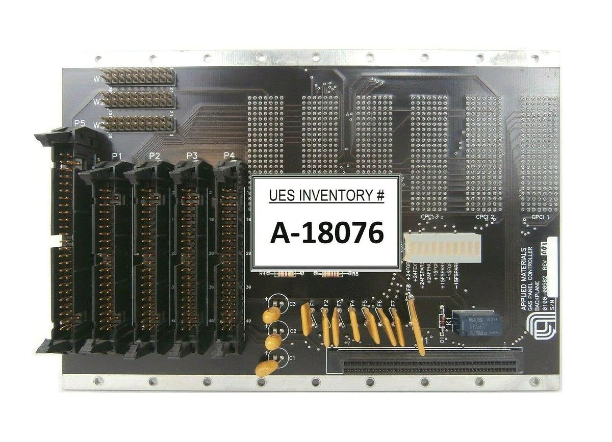 Used AMAT Applied Materials 0100-00582 Gas Panel Controller Backplane PCB Working