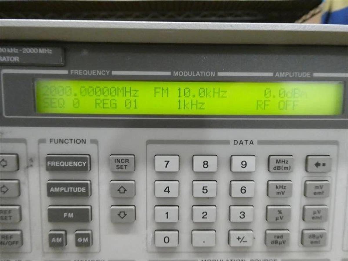 Used Agilent Technologies 8648C Synthesized Signal Generator Option 1E6 1EA Untested