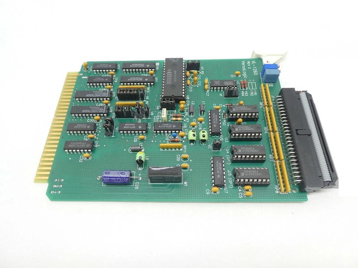 Used VersaLogic VL-1260 Analog Input PCB Card Rev. 2.00 Varian 350D Implanter Working