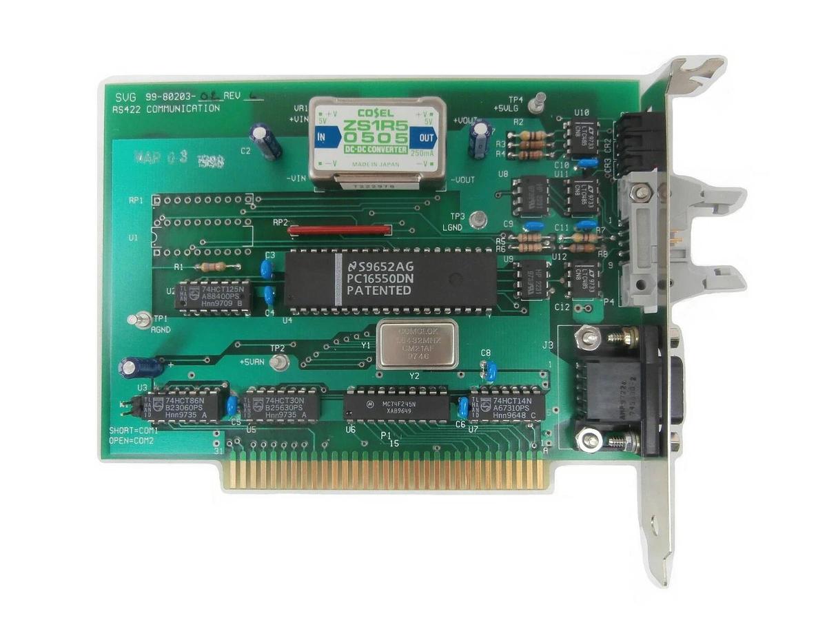 Used SVG Silicon Valley Group 99-80203-02 RS422 Communication PCB Card Rev. L Spare