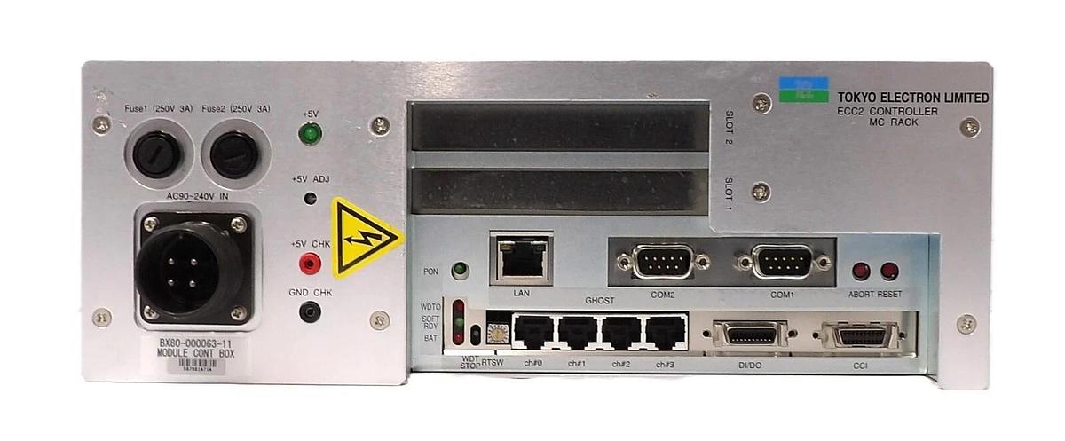 Used TEL Tokyo Electron 3D80-000259-14 ECC2 Controller MC Rack Module Working