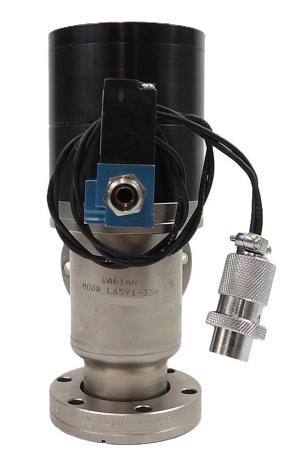 Used Varian L6591-330 Pneumatic Angle Valve Working