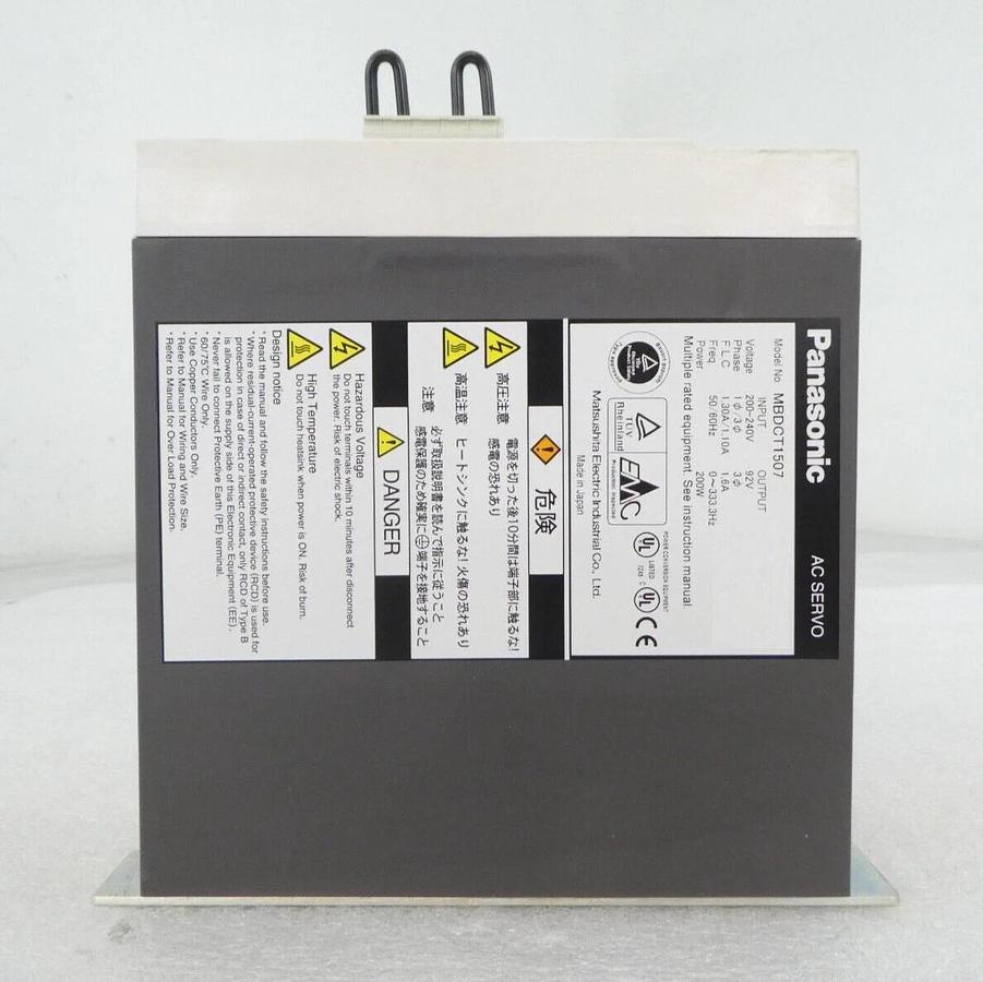 Used Panasonic MBDCT1507 AC Servo TEL Tokyo Electron Clean Track Lithius Working