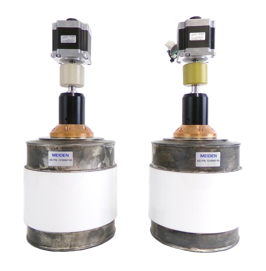 Used Meiden 12100047-00 Vacuum Variable Capacitor VP Series Lot of 2 Working