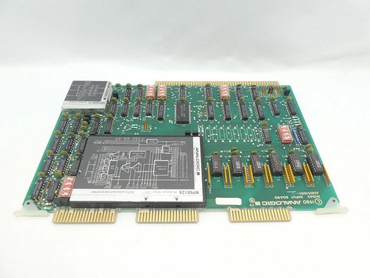 Used Analogic D4-8623 Midas Input Board PCB ANDS1001-4 Rev. 3 Varian F9092001 Working