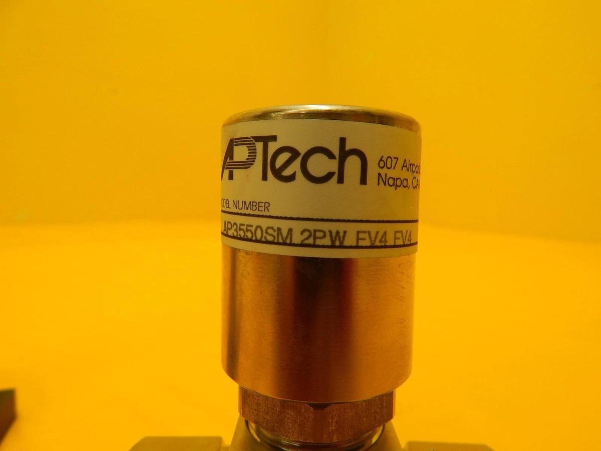 Used APTech AP3550SM 2PW FV4 FV4 Springless Diaphragm Valve Lot of 2 Used Working