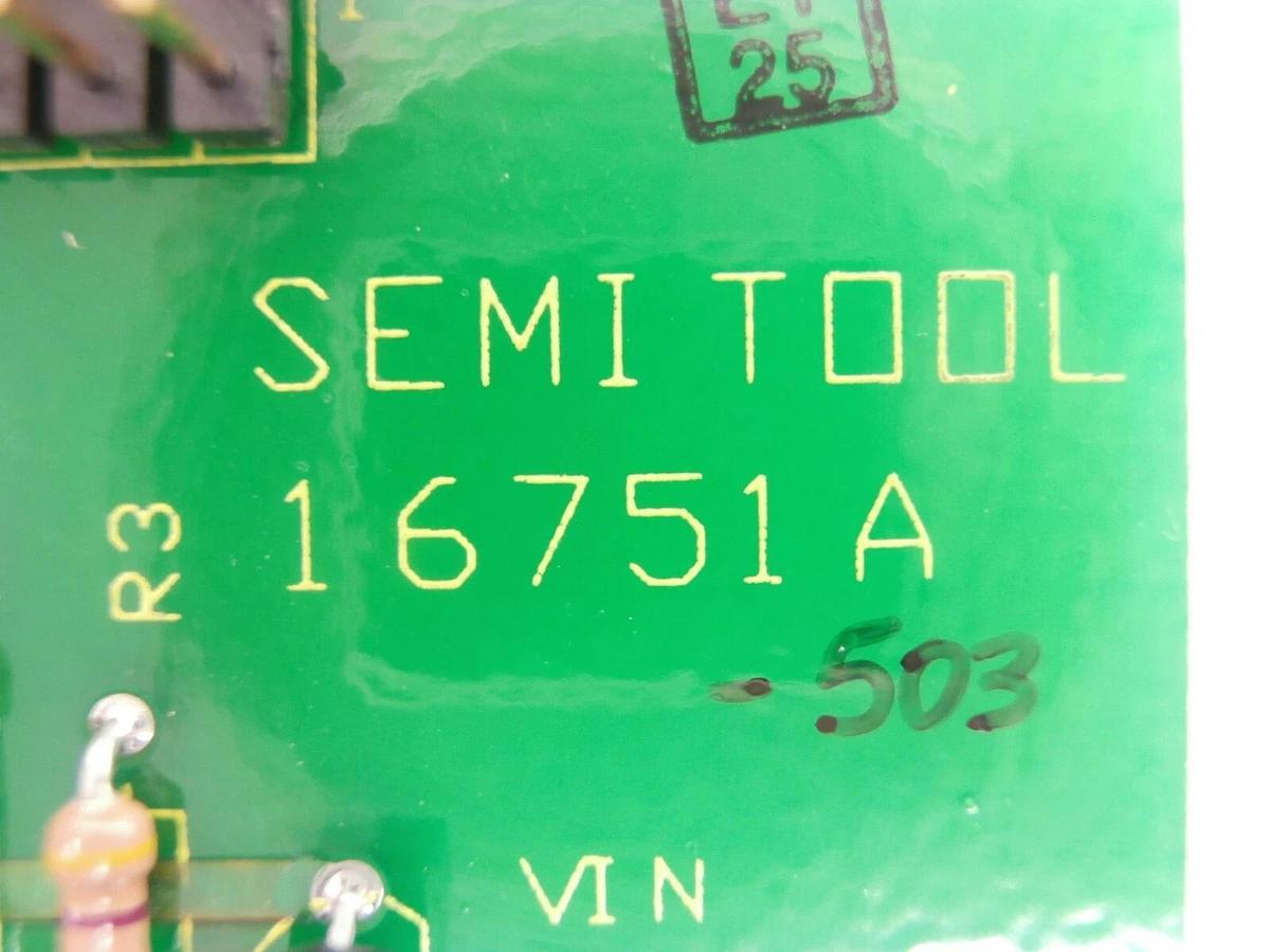 Used Semitool 16751-503 Drain Valve Sensor Assembly PCB 2601800 Working Surplus