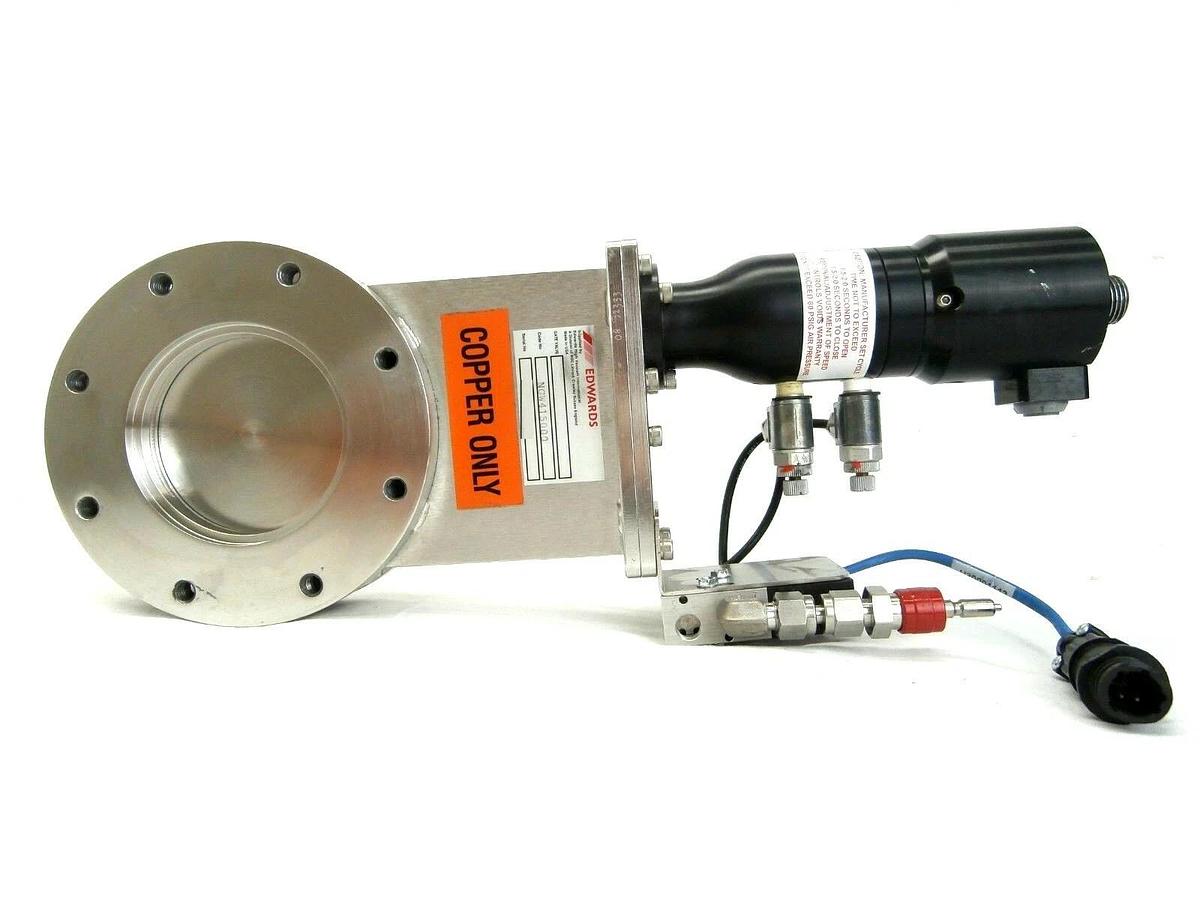 Used Edwards NGW415000 Pneumatic Vacuum Gate Valve Humphrey 410 70 Copper Cu Working