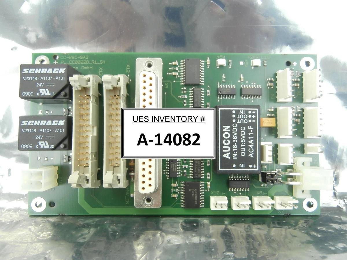 Used Chromasens CC-WBI-SA2 Interface PCB CC00228 KLA-Tencor WBI 300 Copper Cu Working