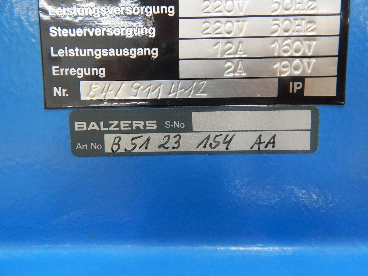 Used ITT Heynau Elektronik TYR-hB Speed Controller Balzers B5 123 154 AA Used Working