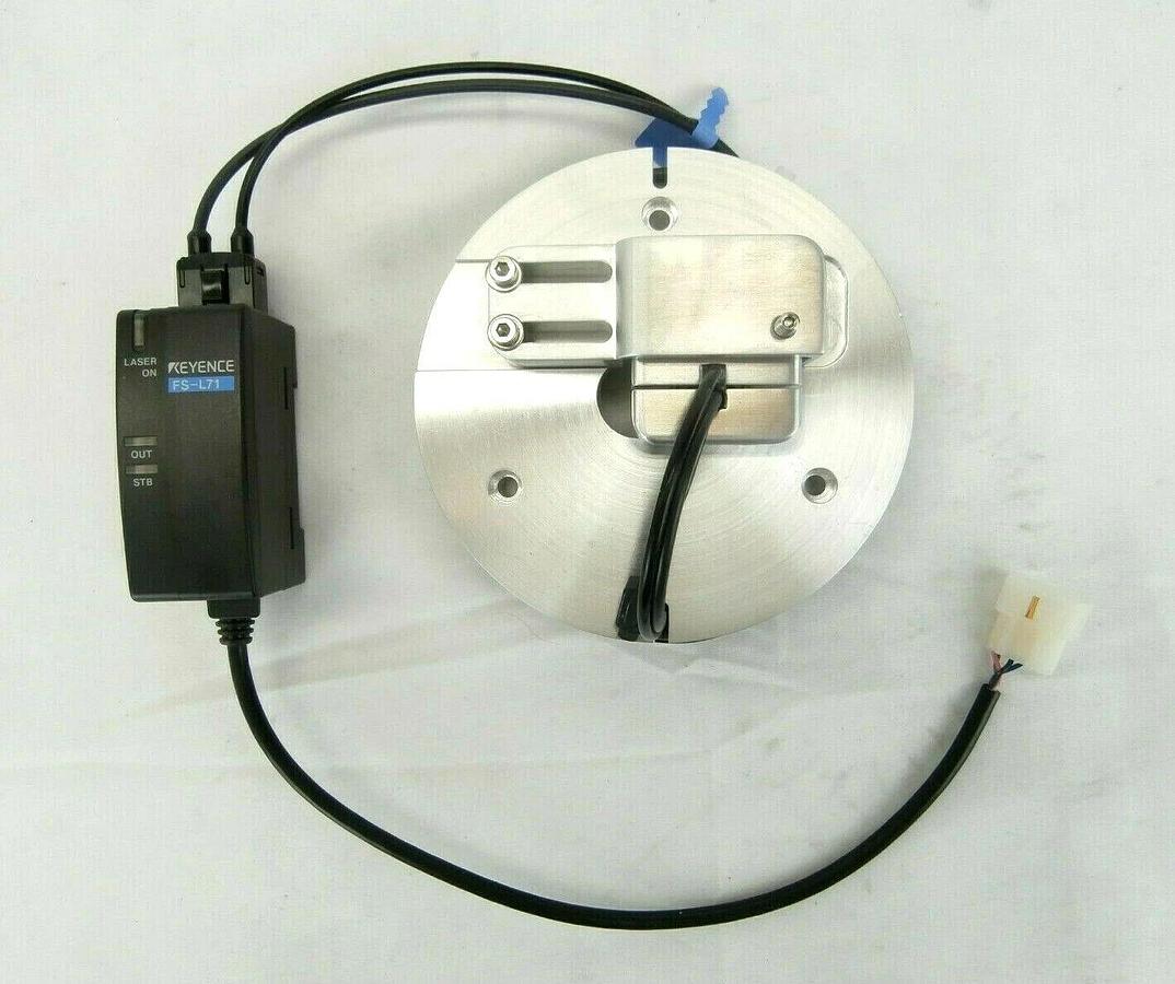 Used Keyence FS-L71 Photoelectric Sensor Amplifier Assembly Plasma-Therm Working