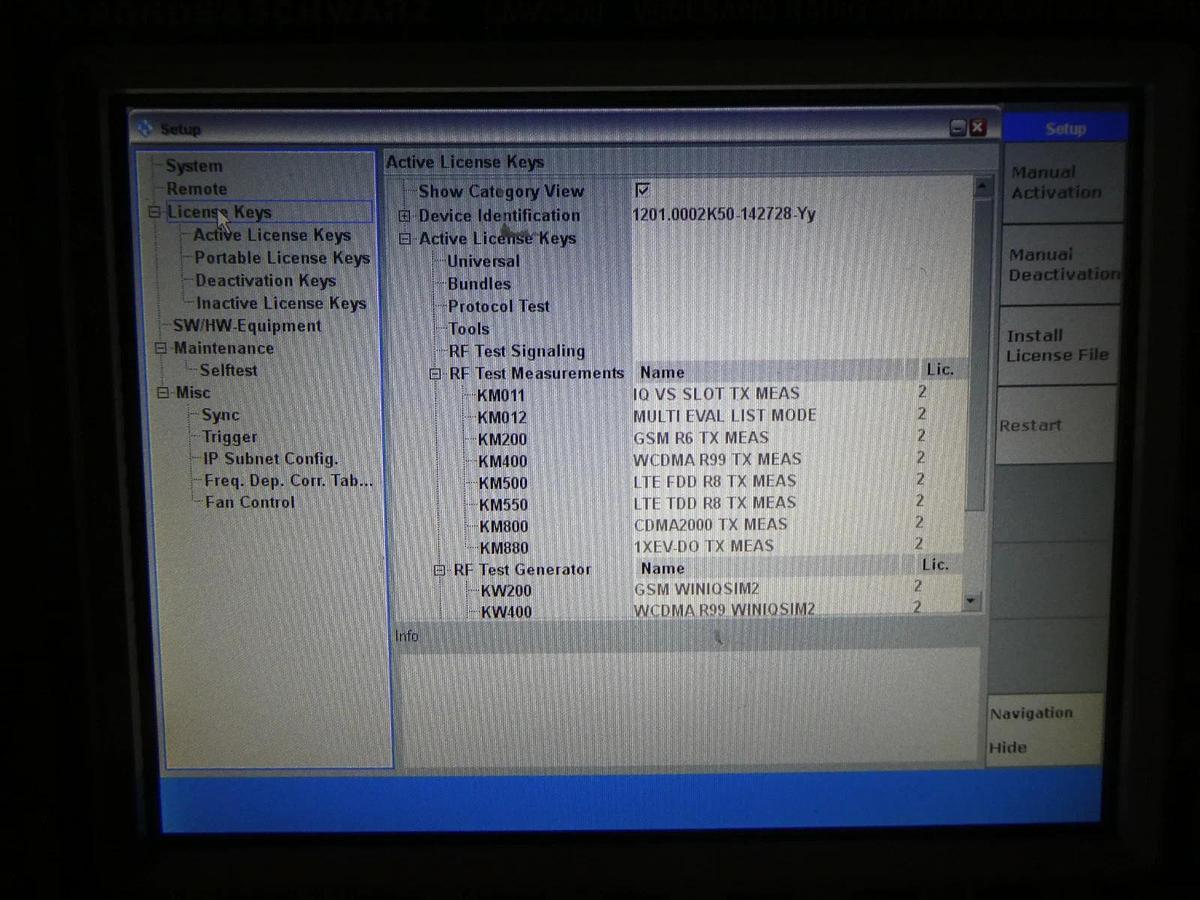 Used Rohde & Schwarz 1201.0002K50 Wideband Radio Comm Tester CMW 500 V 3.7.40