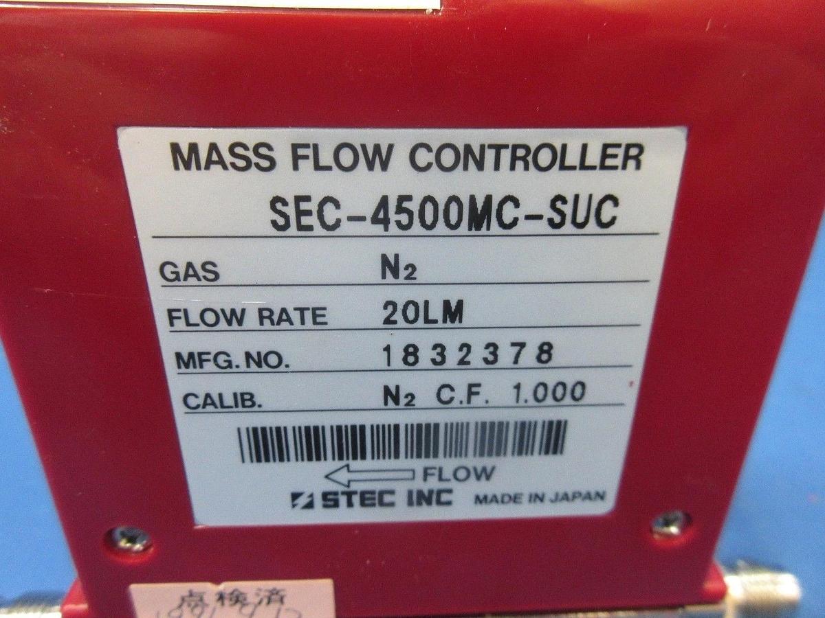Used Horiba STEC SEC-4500MC-SUC Mass Flow Controller MFC 20LM N2 Used Working