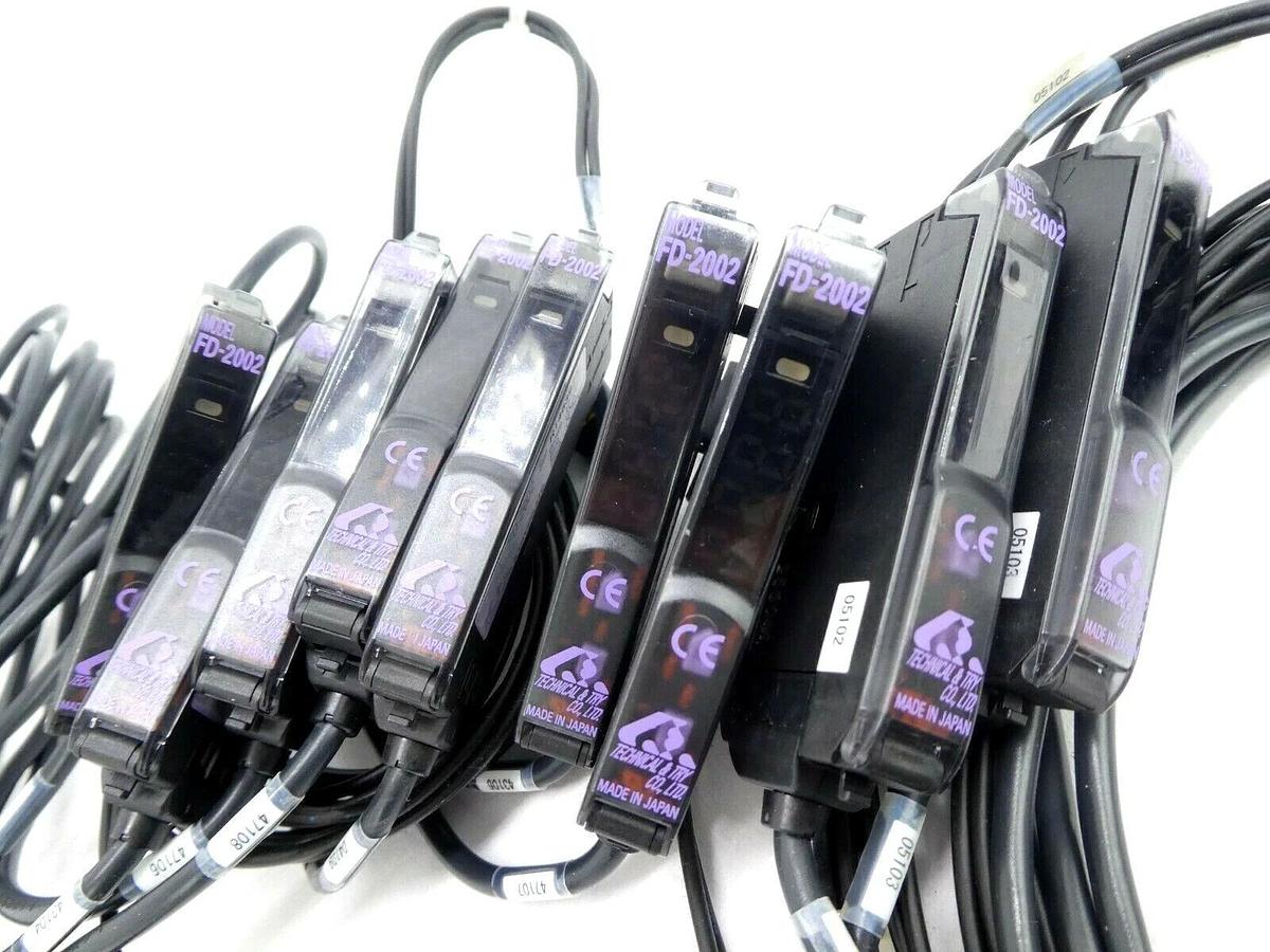 Used Technical & Try FD-2002 Photoelectric Sensor TEL Lithius Lot of 9 Working