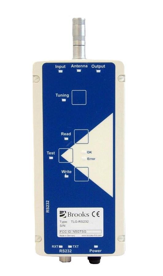 Used Brooks Automation TLG-I2-FL6M-01 Transponder Reader TLG-RS232 Working Surplus