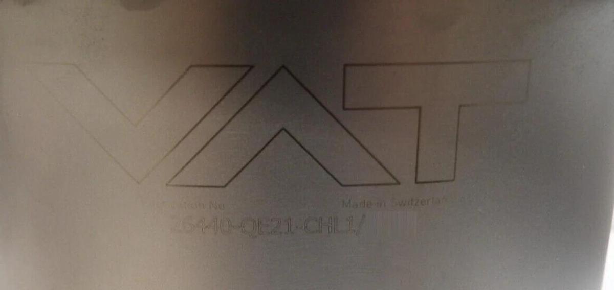Used VAT 26640-QE21-CHL1 HV High Vacuum Angle Valve AMAT Chamber Working Surplus