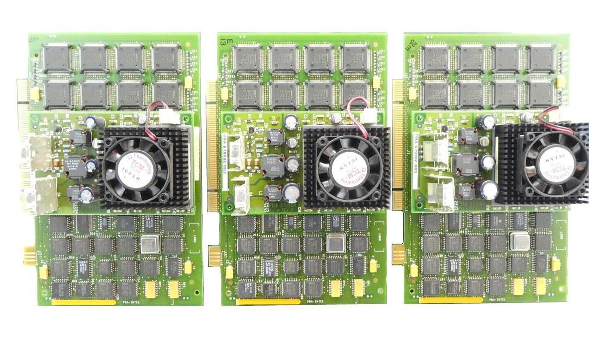 Used Intel 614023-006 Processor PCB PBA-INTEL 619982-003 Reseller Lot of 3 Working