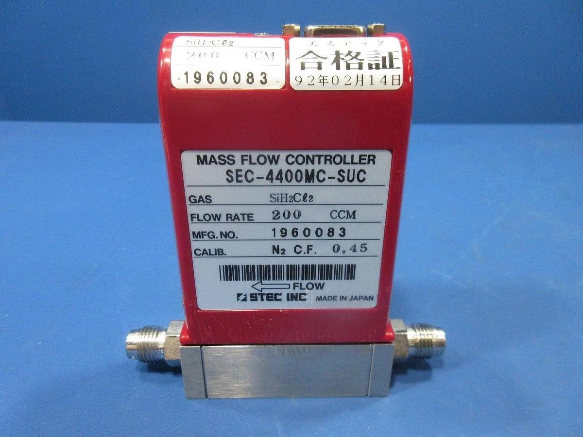 Used Horiba Stec SEC-4400MC-SUC Mass Flow Controller SiH2Cl2 200CCM Used Working