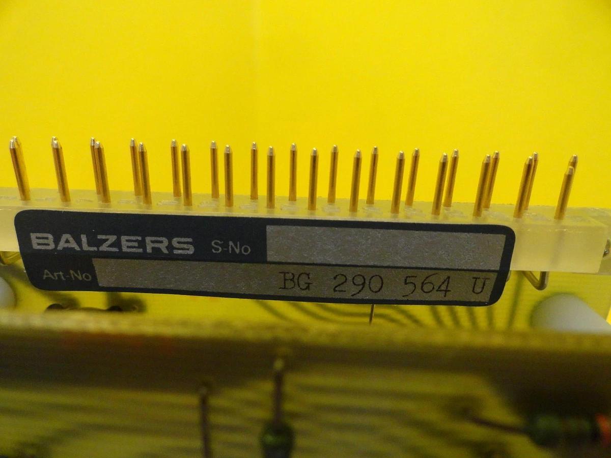 Used Balzers BG 290 561 U Transformer PCB Card BG 290 564 U Used Working