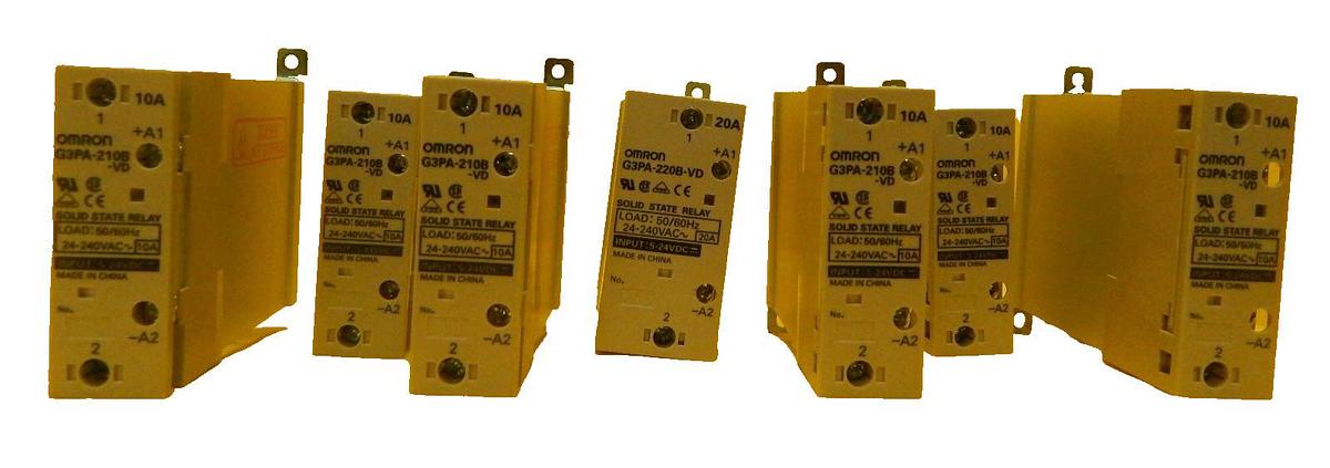 Used Omron G3PA-210B-VD Solid State Relay G3PA-220B-VD Reseller Lot of 7 Used Working
