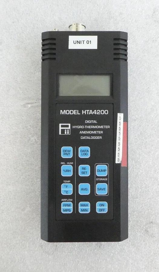 Pacer Industries HTA4200 Hygro-Thermometer Anemometer Datalogger Set Untested