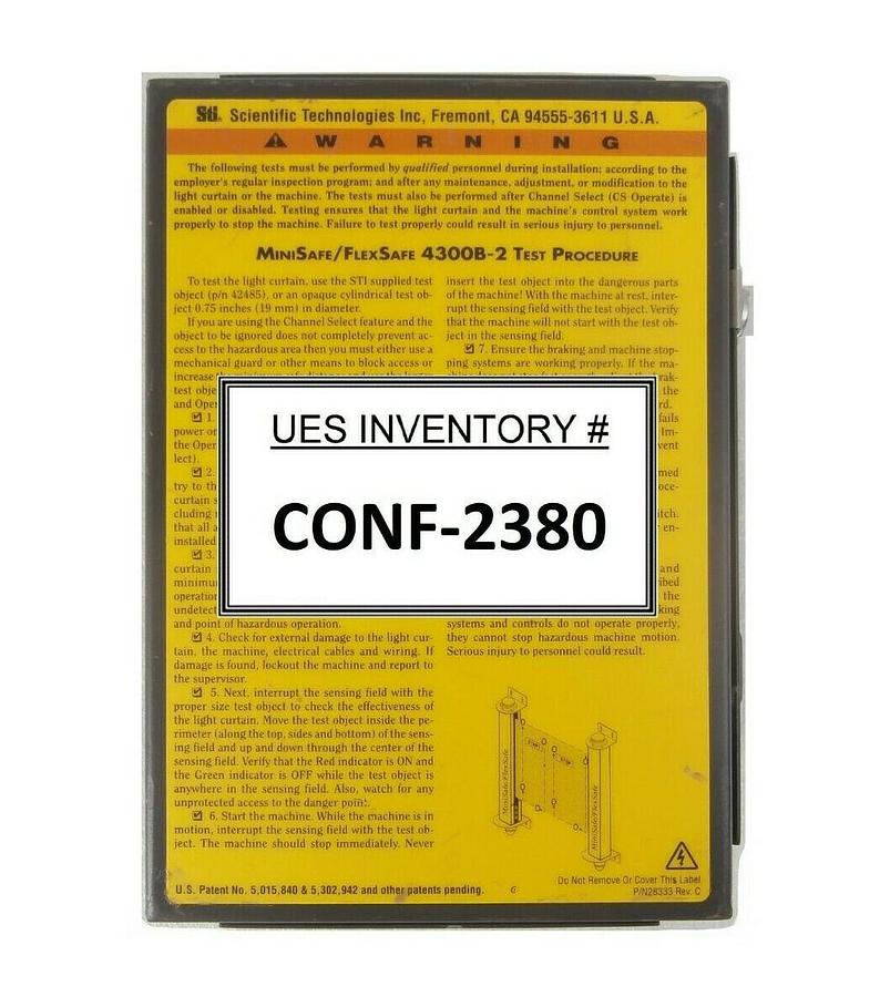 Used Sti 43268-0280 Light Curtain Controller MiniSafe-B 4300B-2 MS4328B-2 Working