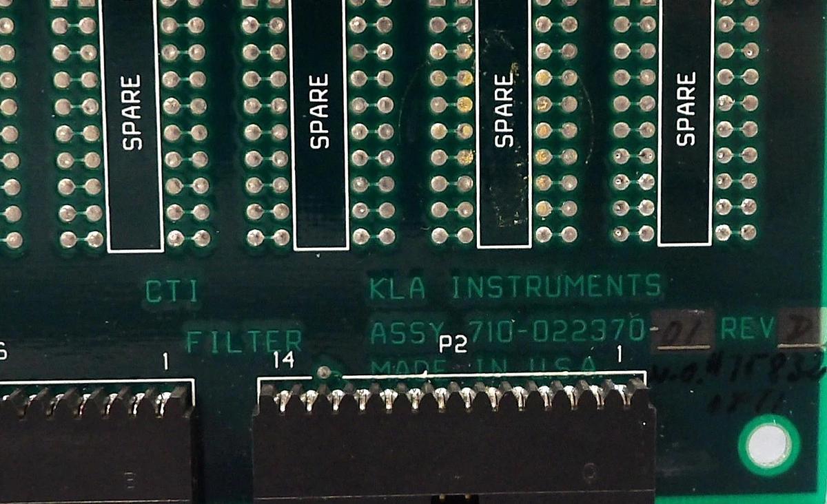 Used KLA Instruments 710-022370-01 CTI Filter PCB Working Surplus