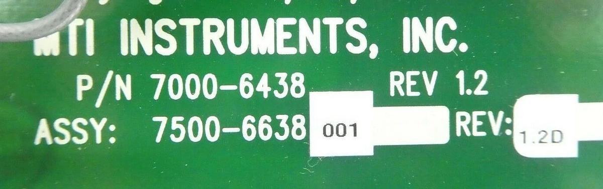 Used MTI Instruments 8000-6905 PCB Card AS-3-BL Nikon 4S008-563 NSR FX-601F Working