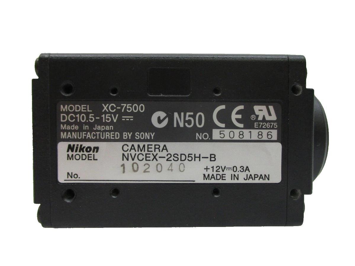 Used Sony XC-7500 VGA Camera Module Donpisha Nikon NVCEX-2SD5H-B NSR System Working