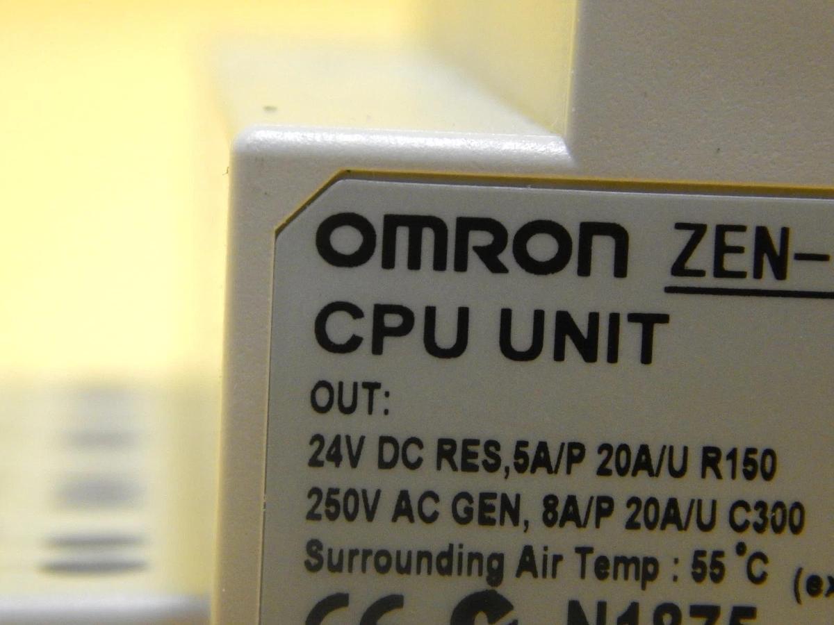Used Omron ZEN-10C2DR-D-V2 PLC CPU Unit Lot of 2 TEL Tokyo Electron PR300Z Used