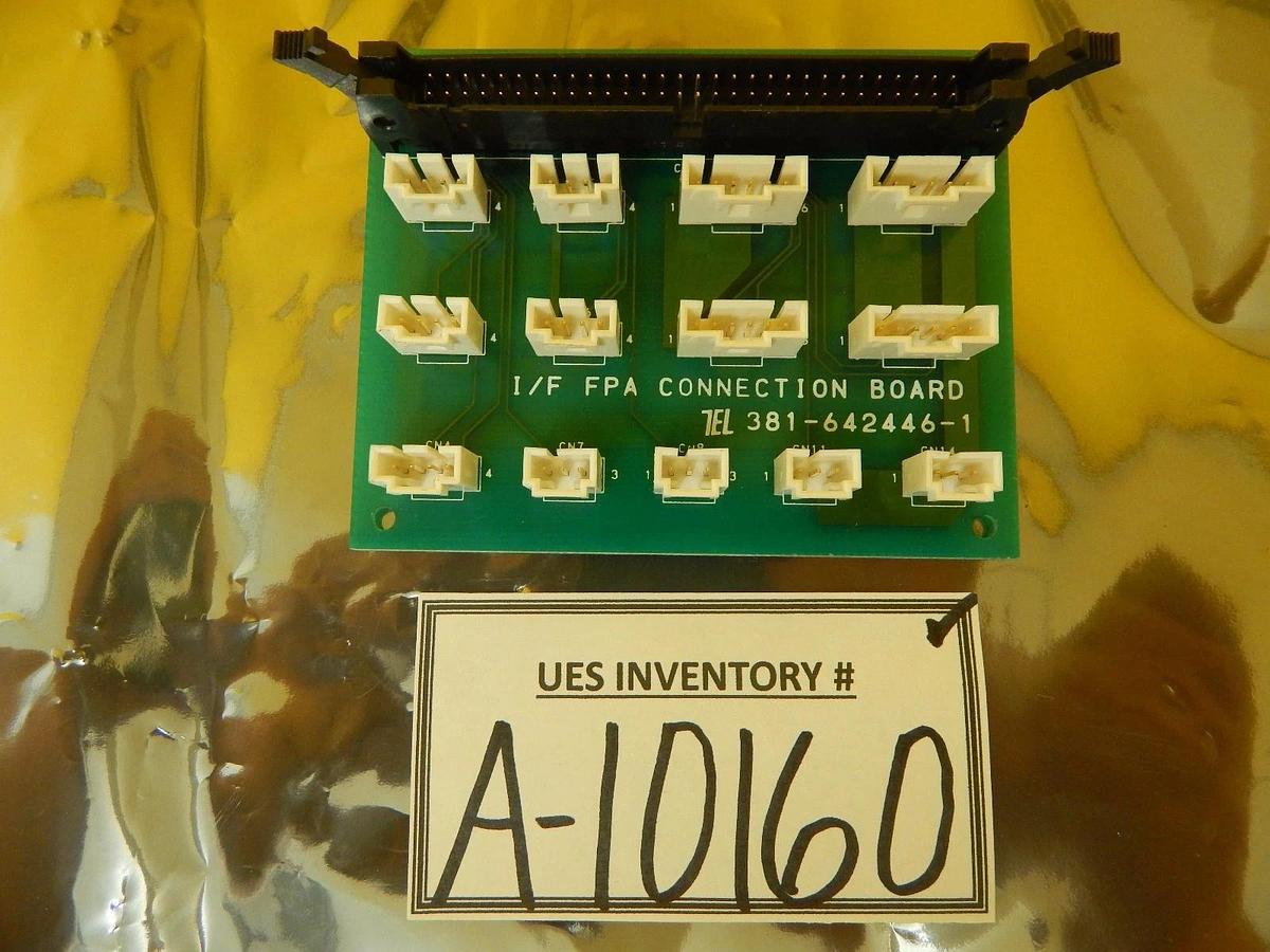 Used TEL Tokyo Electron 381-642446-1 I/F FPA Connection Board PCB MARK 8 Used