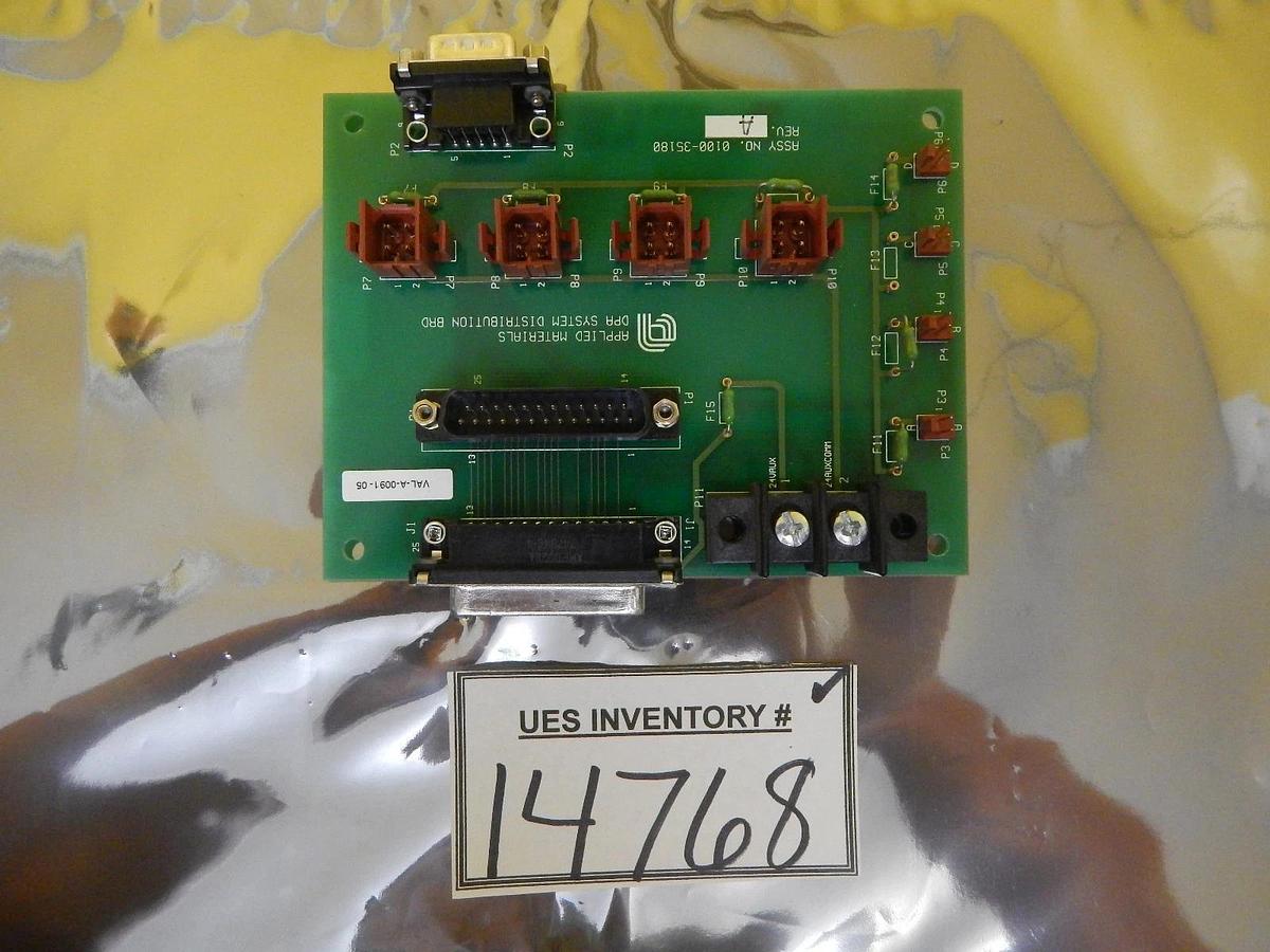 Used AMAT Applied Materials 0100-35180 DPA System Distribution Board PCB P5000 Used