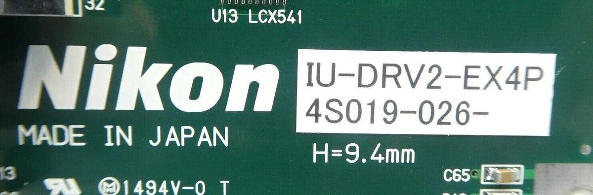Used Nikon 4S019-026 Driver PCB IU-DRV2-EX4P Copper Exposed NSR Series Working Spare