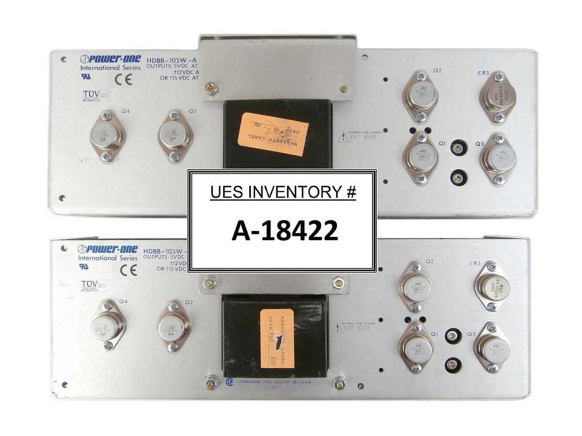 Used Power-One HDBB-105W-A Power Supply International Series Reseller Lot of 2 Spare