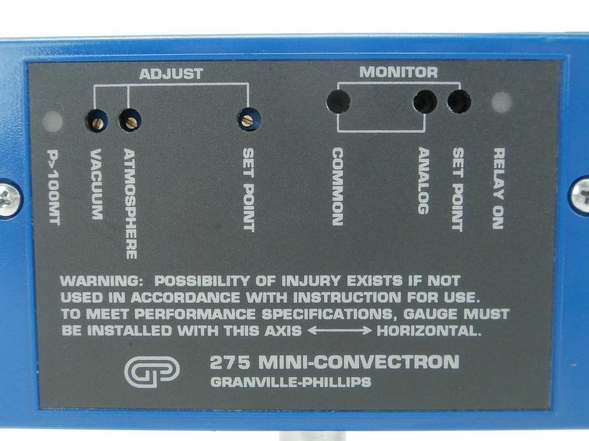 Used Granville-Phillips 275503 Vacuum Gauge 275 Mini-Convectron Working Surplus