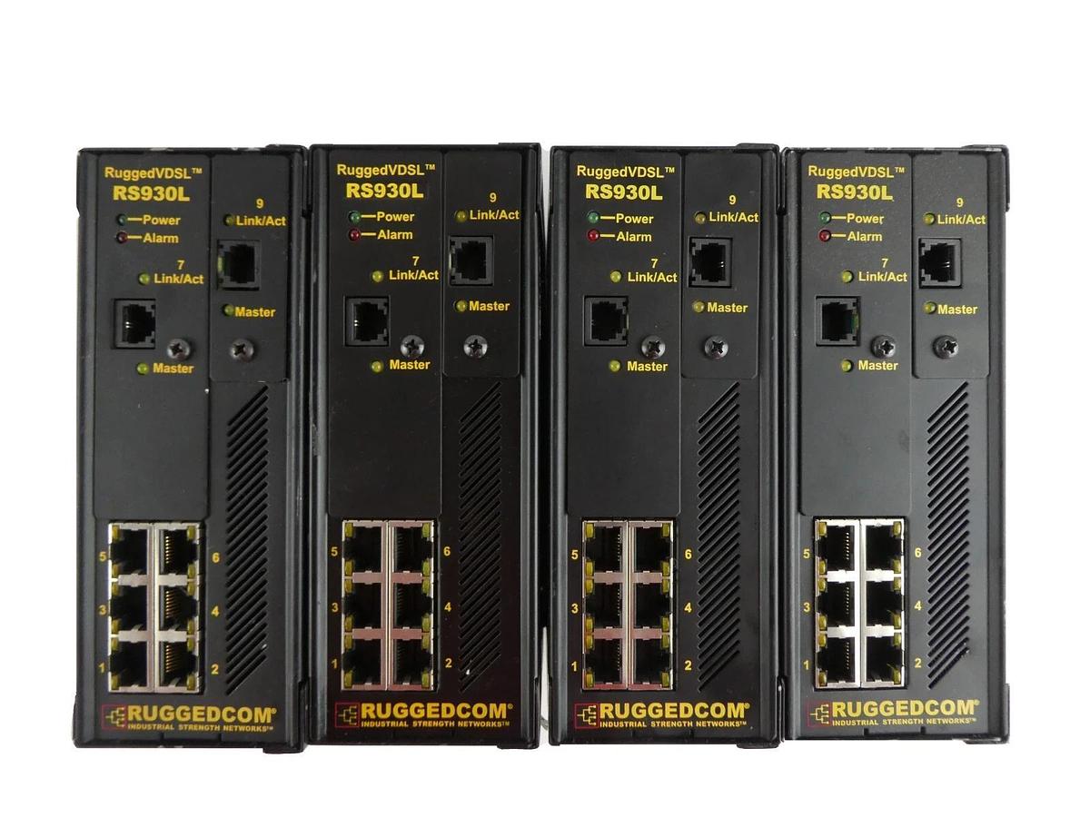 Used Ruggedcom RS930L-HI-D-V1-V1-C01 6-Port Ethernet Switch RS930L Lot of 4 Working