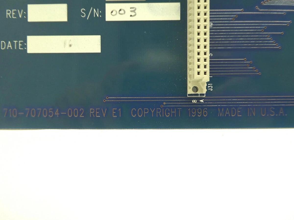 Used Lam Research 810-707054-002 Gas Box I/O Interlock Board PCB FPD Continuum Spare