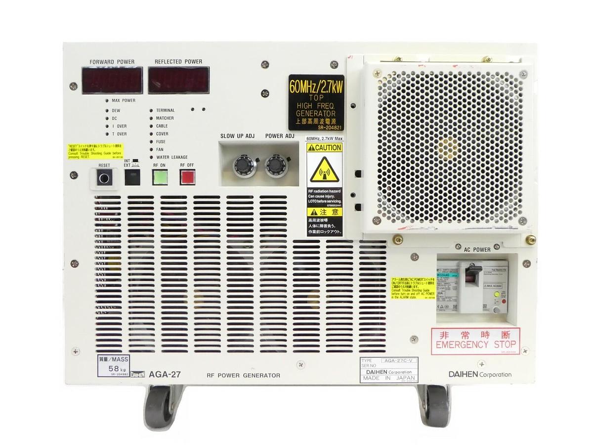 Used Daihen AGA-27C-V RF Generator TEL Tokyo Electron 3D80-000825-V4 Working Surplus
